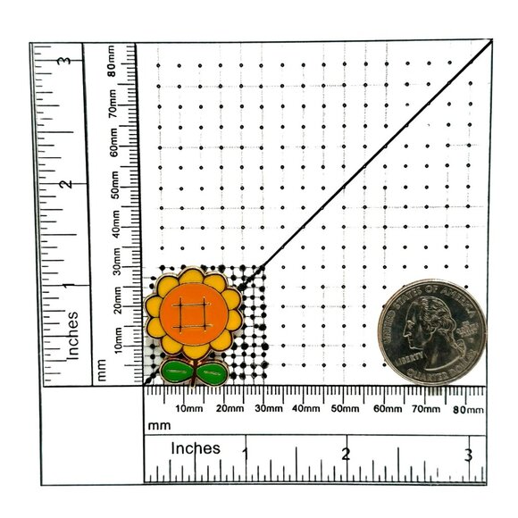 🤩Cute Cartoon Sunflower shape Pin Enamel Yellow & Green Gift Brooch🤩 - Picture 6 of 6